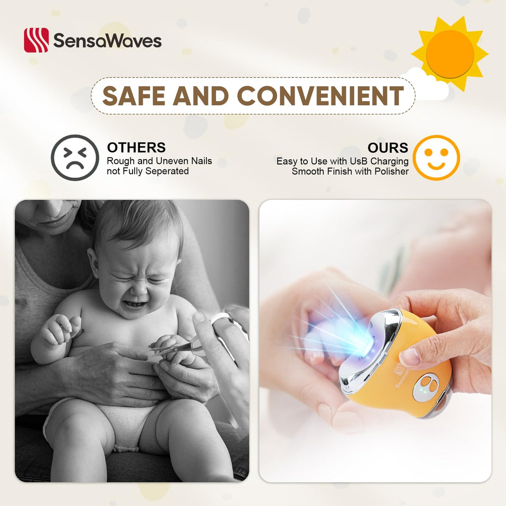 Sensawaves USB charging feature supports on-the-go nail care sessions.