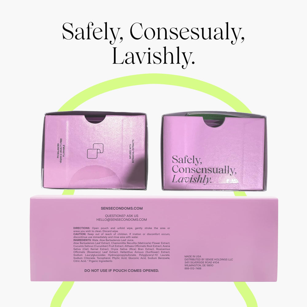Sense Cleansing Wipes made in the USA for quality and trust