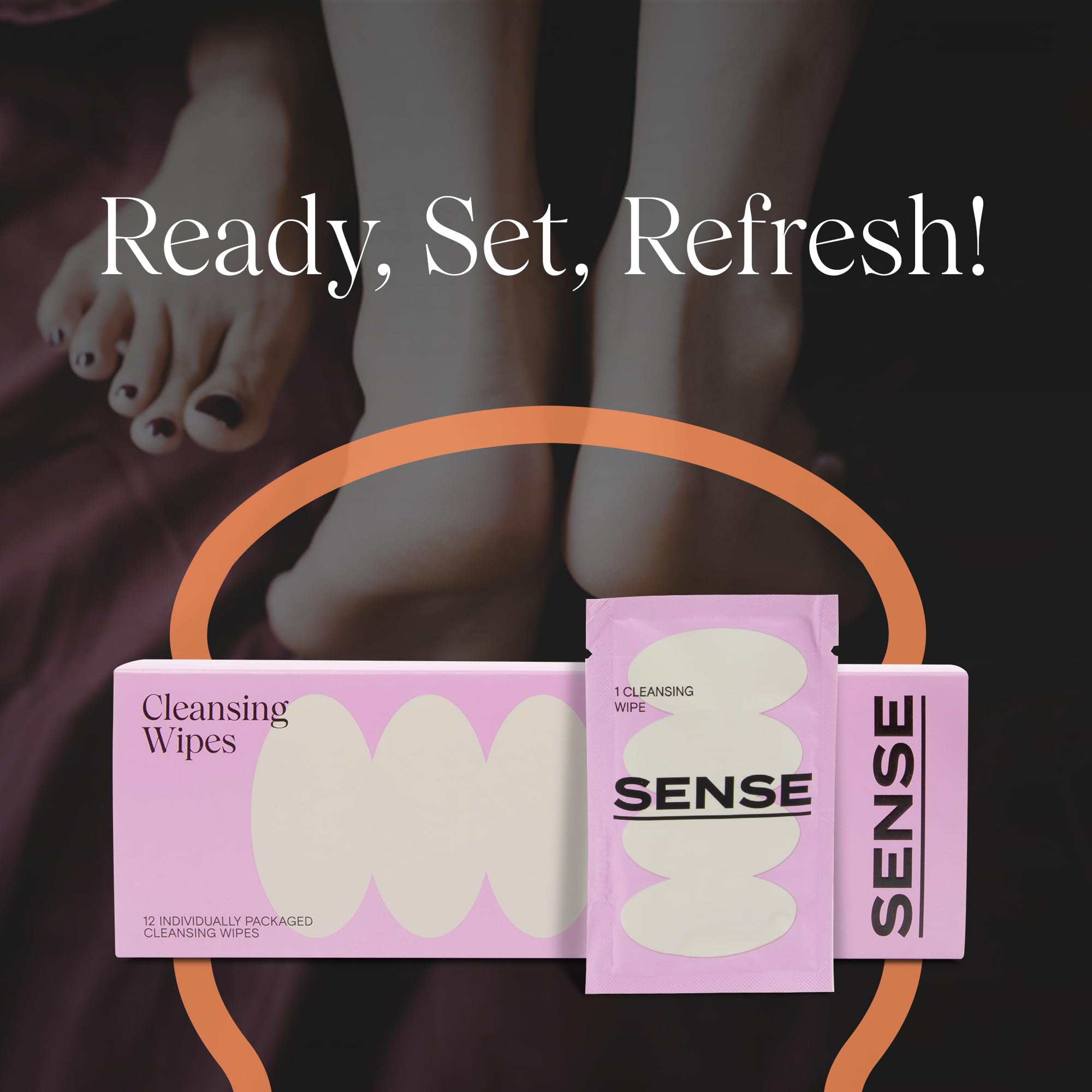 Sense Cleansing Wipes vegan-friendly design for responsible personal care