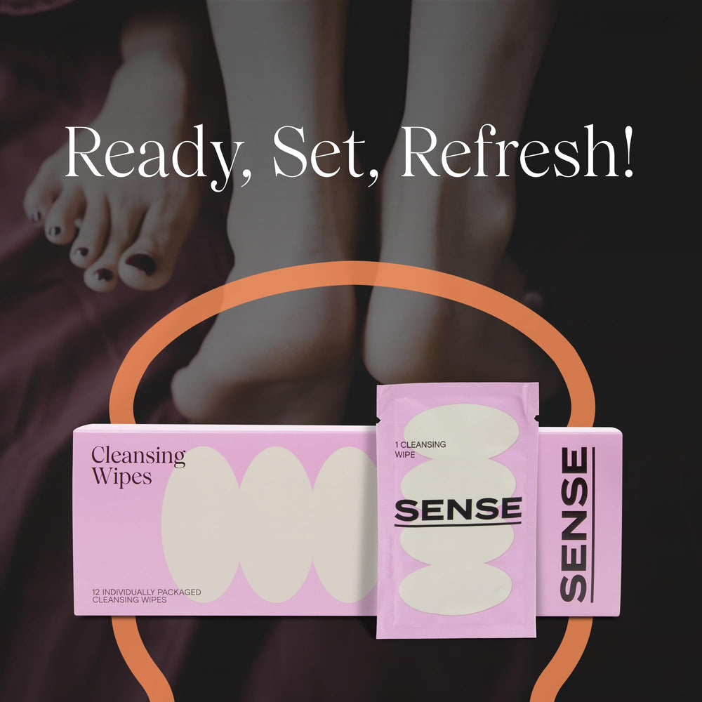 Sense Cleansing Wipes vegan-friendly design for responsible personal care