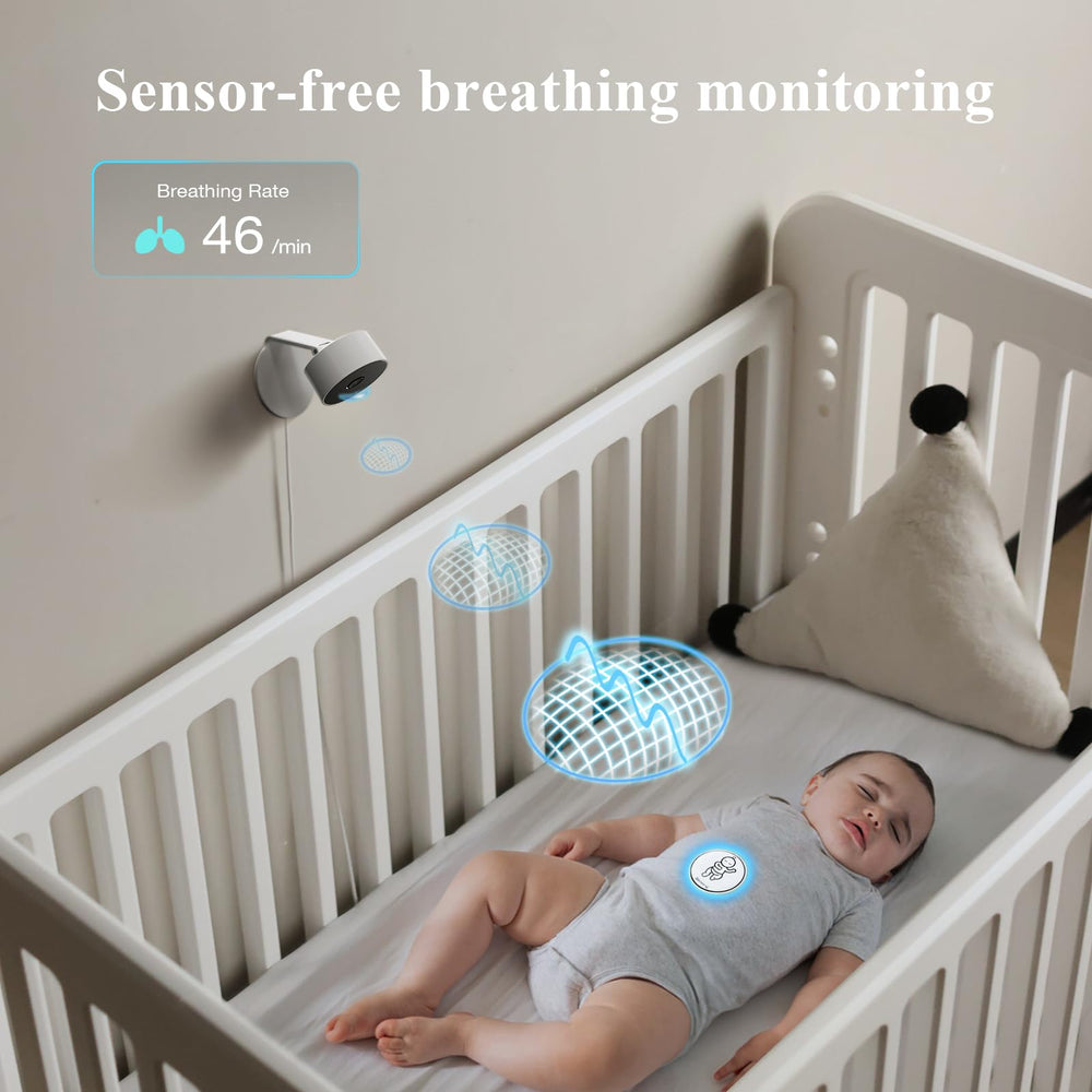 Sense-U night vision in the nursery for clear monitoring after dark.