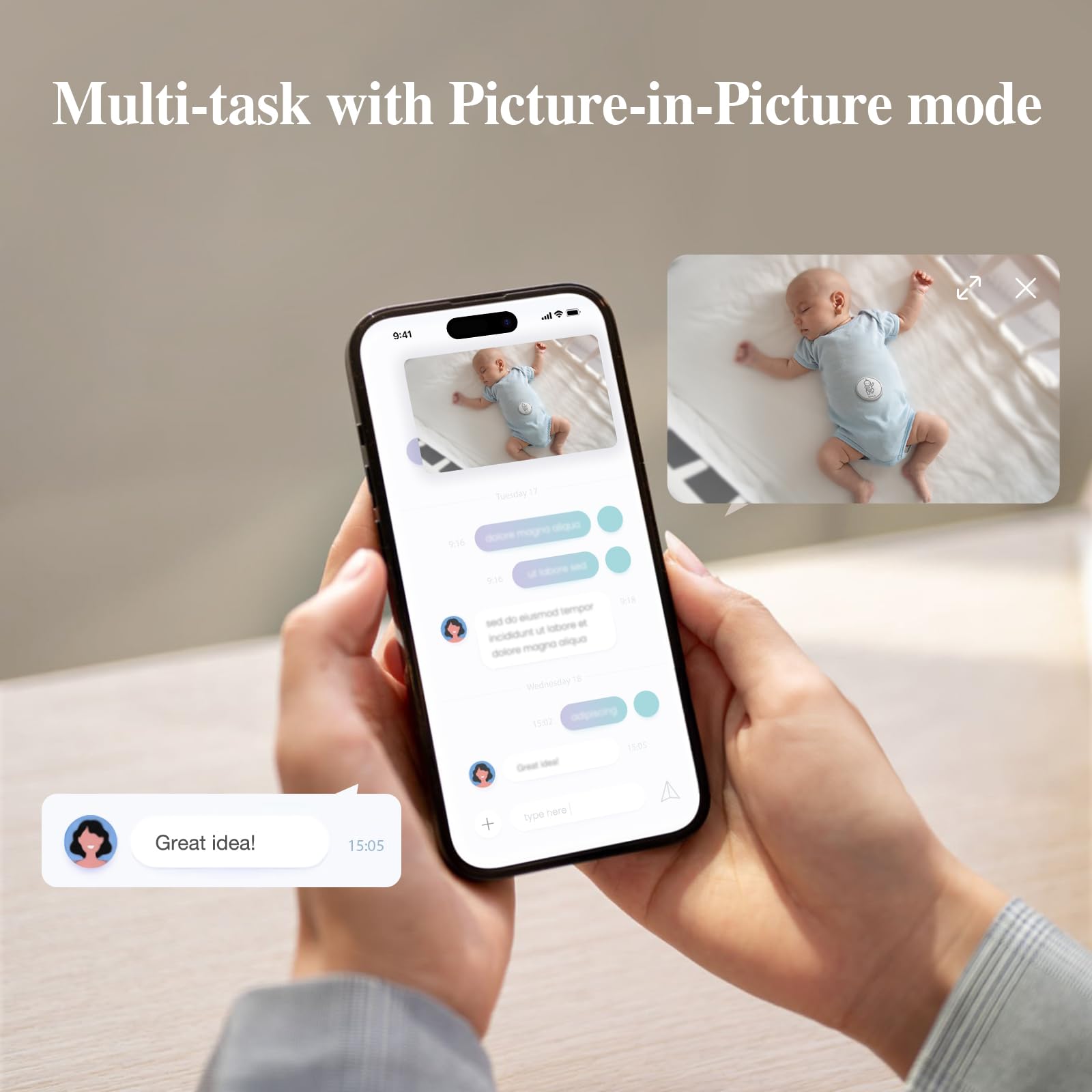 Sense-U private mode switches off the camera for privacy.