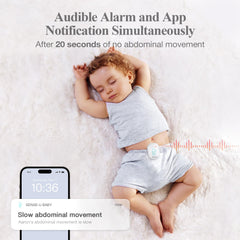 Sense-U Pro gentle vibration alert prompts a light wake-up when movement pauses.