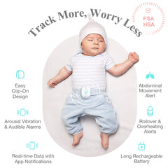 Sense-U Pro sleep-position tracker keeps you aware of baby posture across the night.
