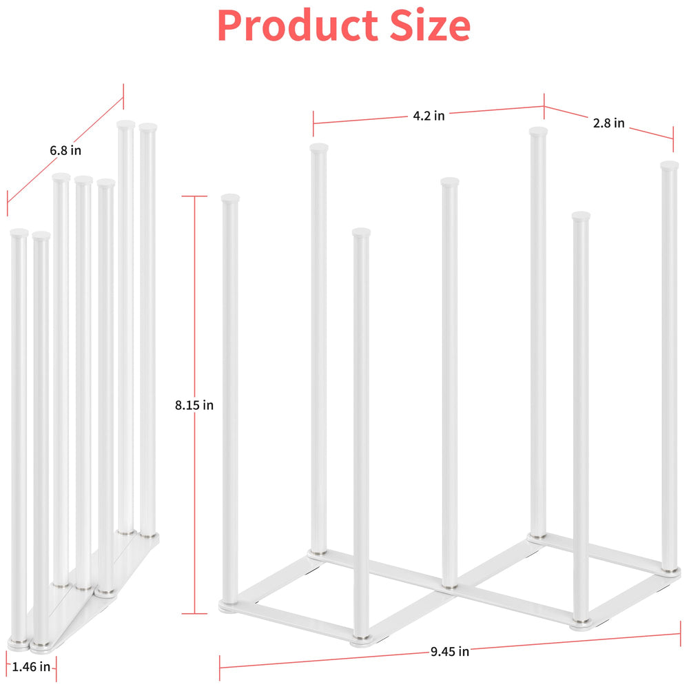 Senvix collapsible rack folded for compact storage under a cabinet