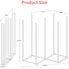 Senvix collapsible rack folded for compact storage under a cabinet