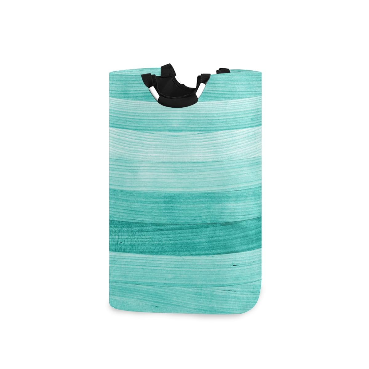 Senya large storage basket with handles in teal for easy transport.