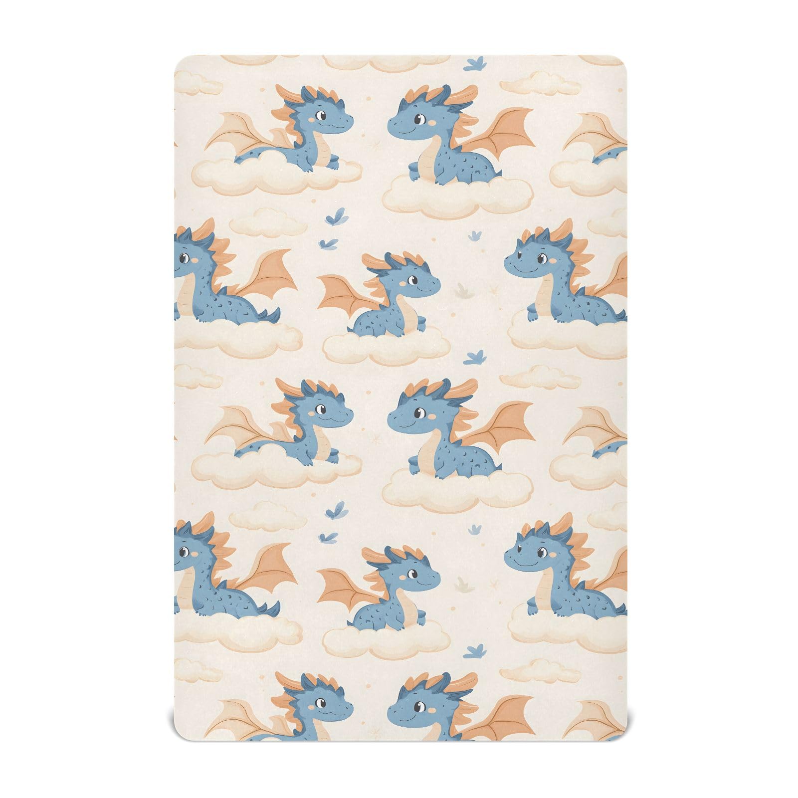 Senya pink starfish pattern crib sheet, soft and breathable for gentle nights.