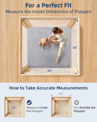 SEPARO 50x50 foam padding creates a spacious area for floor activities