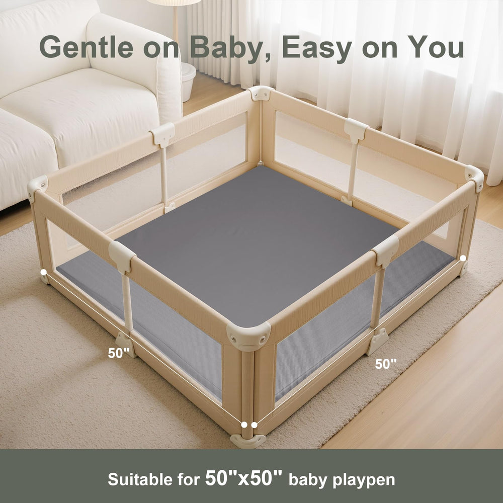 SEPARO 50x50 grey mat with removable waterproof cover for simple care