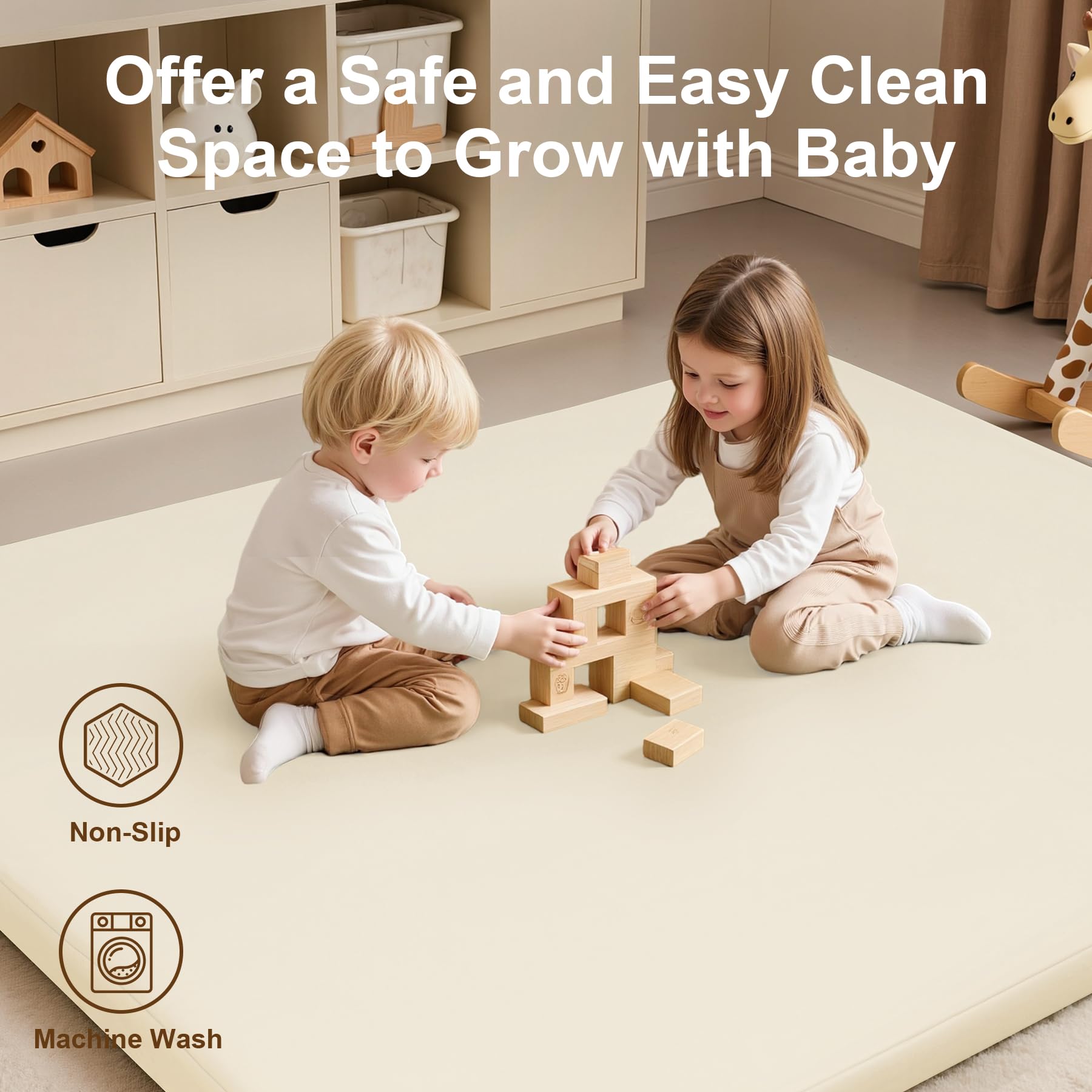 SEPARO Baby Play Mat suitable for tents, playrooms, and living spaces