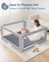 SEPARO Ultra-soft flannel surface enhances cozy crawling sessions.