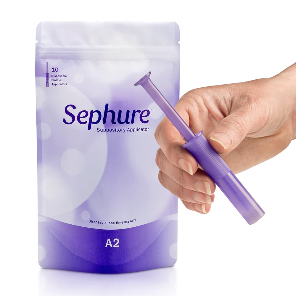 Sephure packaging photo highlights hygienic disposable applicator for convenient use