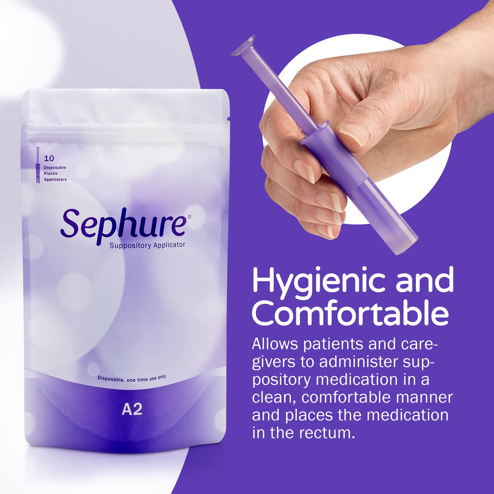 Sephure applicator in hand shows ergonomic grip for precise insertion
