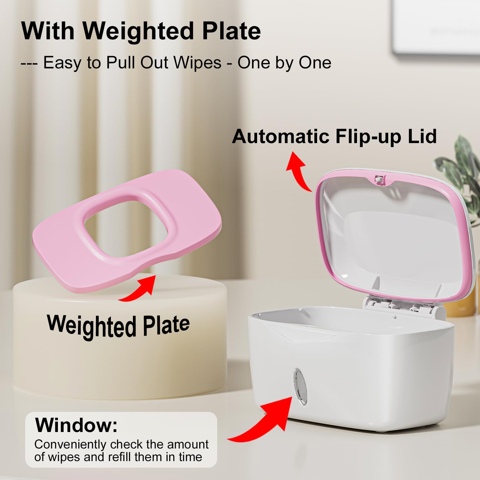 Seposeve wipes dispenser with automatic flip lid supports quick, hands-free pickup