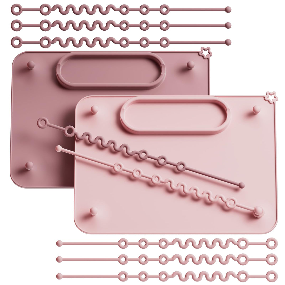 Seposeve silicone mat with six suction cups anchors to smooth surfaces for stability