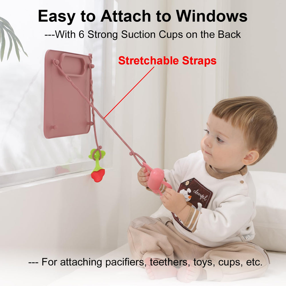 Seposeve eight stretchable straps keep pacifiers and toys within reach