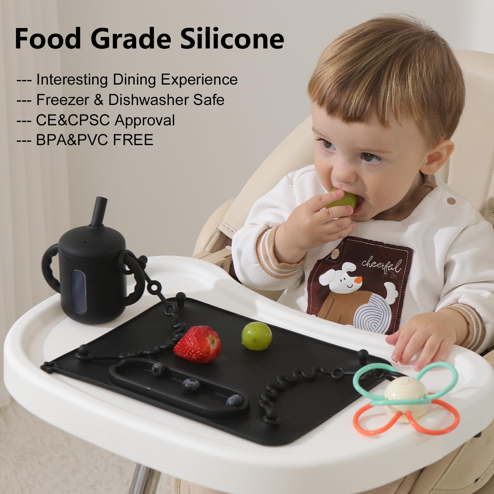Seposeve silicone mat is dishwasher and freezer safe for easy cleaning.
