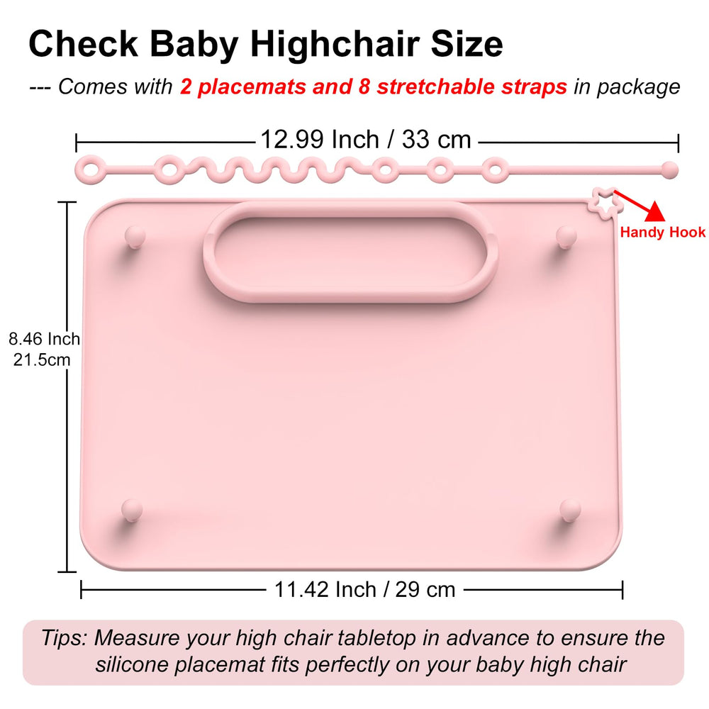 Seposeve durable placemat keeps baby essentials off the floor during meals
