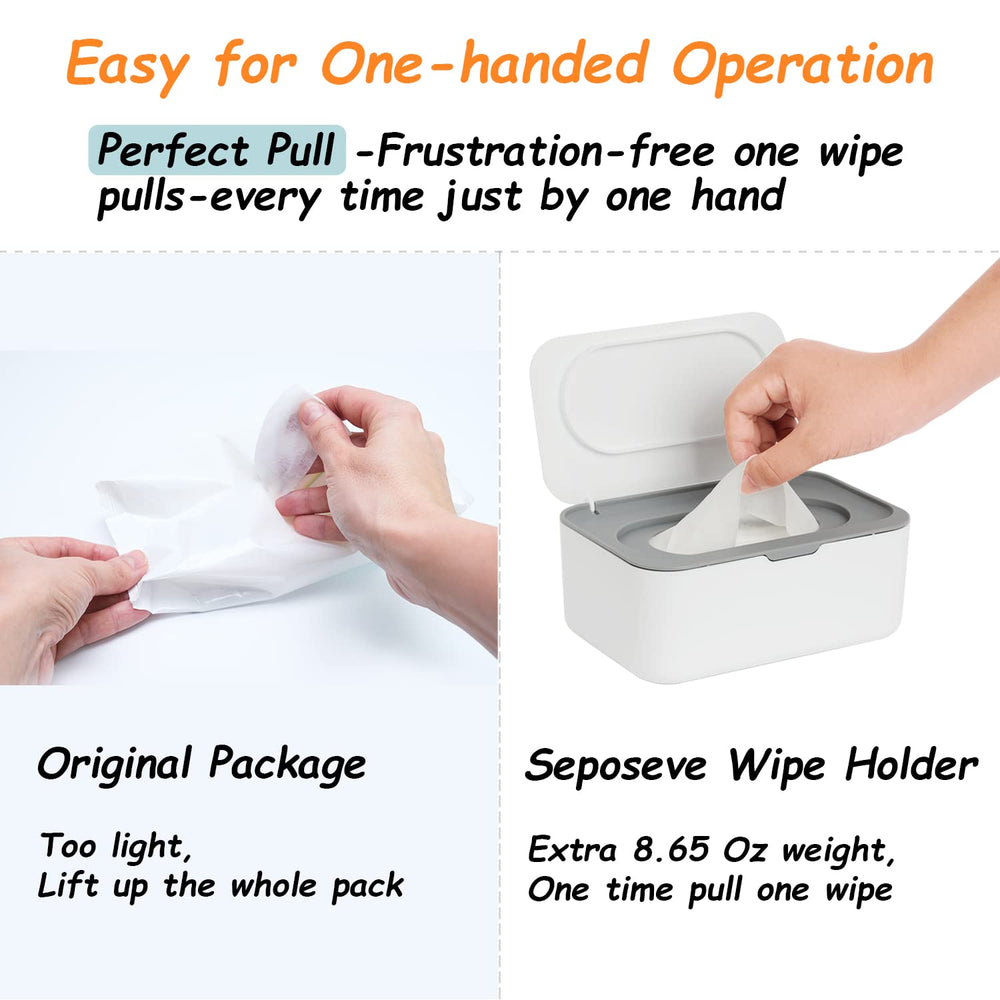 Seposeve large-capacity dispenser holds up to 80 wipes for busy days