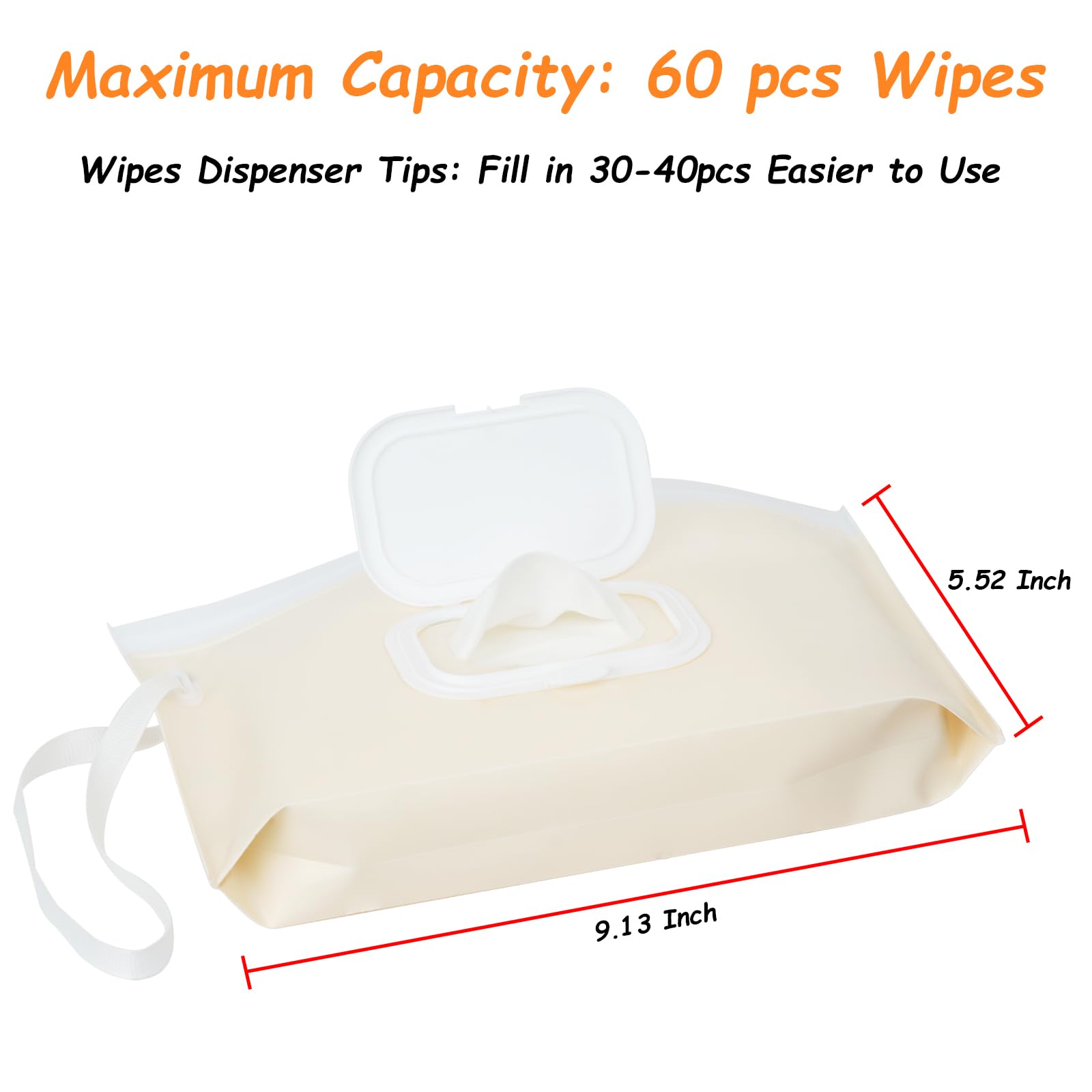 Seposeve PureColor wipes dispenser easy-open lid for travel scenes