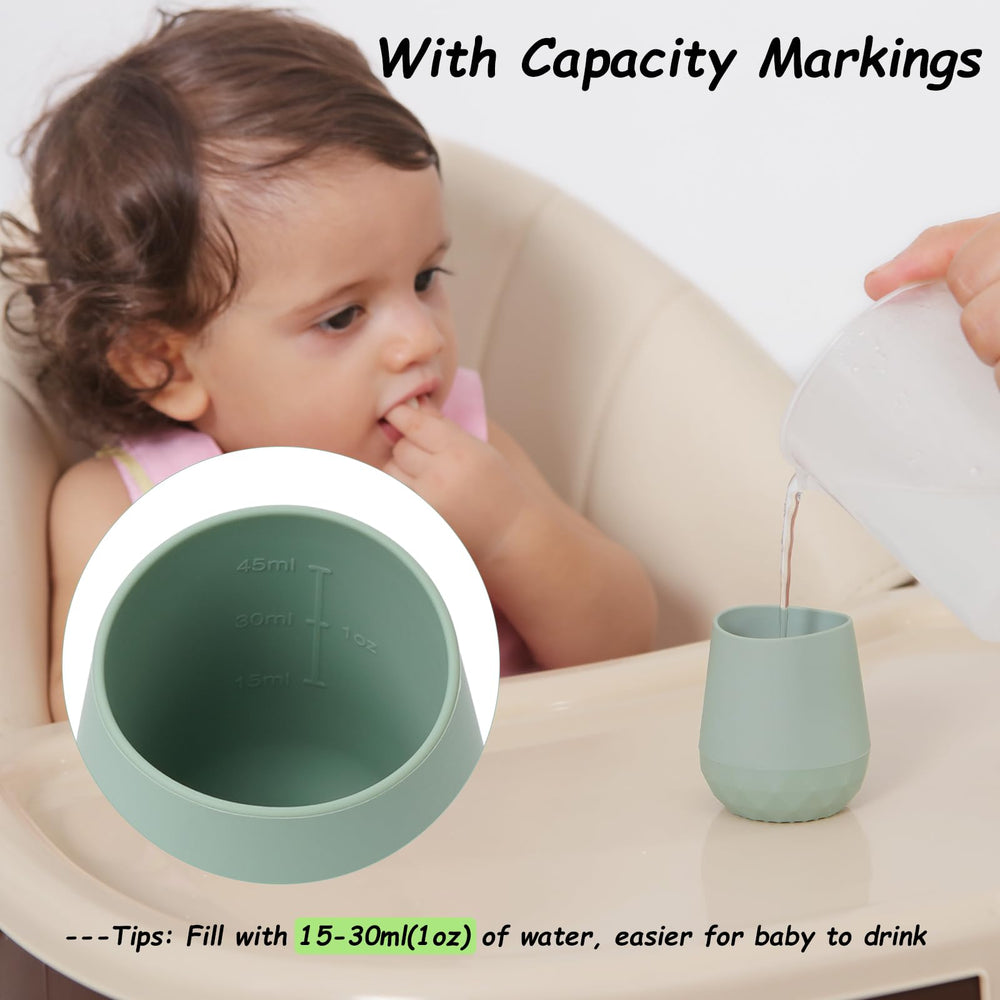 Seposeve food-grade-silicone cup is safe for teething and chewing moments.
