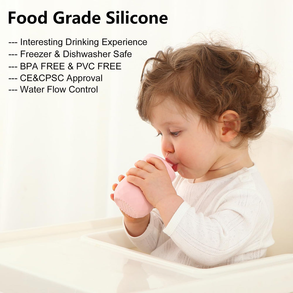 Seposeve cups feature triangle texture for easy grip by small hands