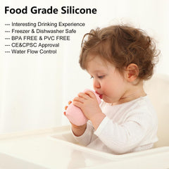Seposeve cups feature triangle texture for easy grip by small hands