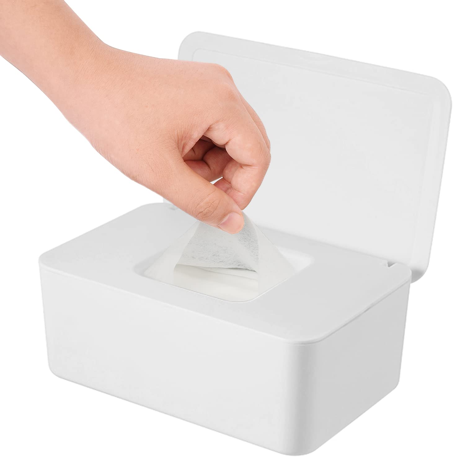 Seposeve wipes dispenser with dust-proof lid keeps wipes clean and ready.