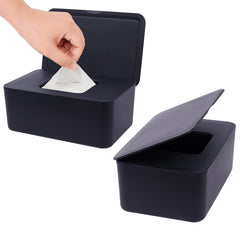 Seposeve wipes dispenser with dust-proof lid keeps wipes clean.