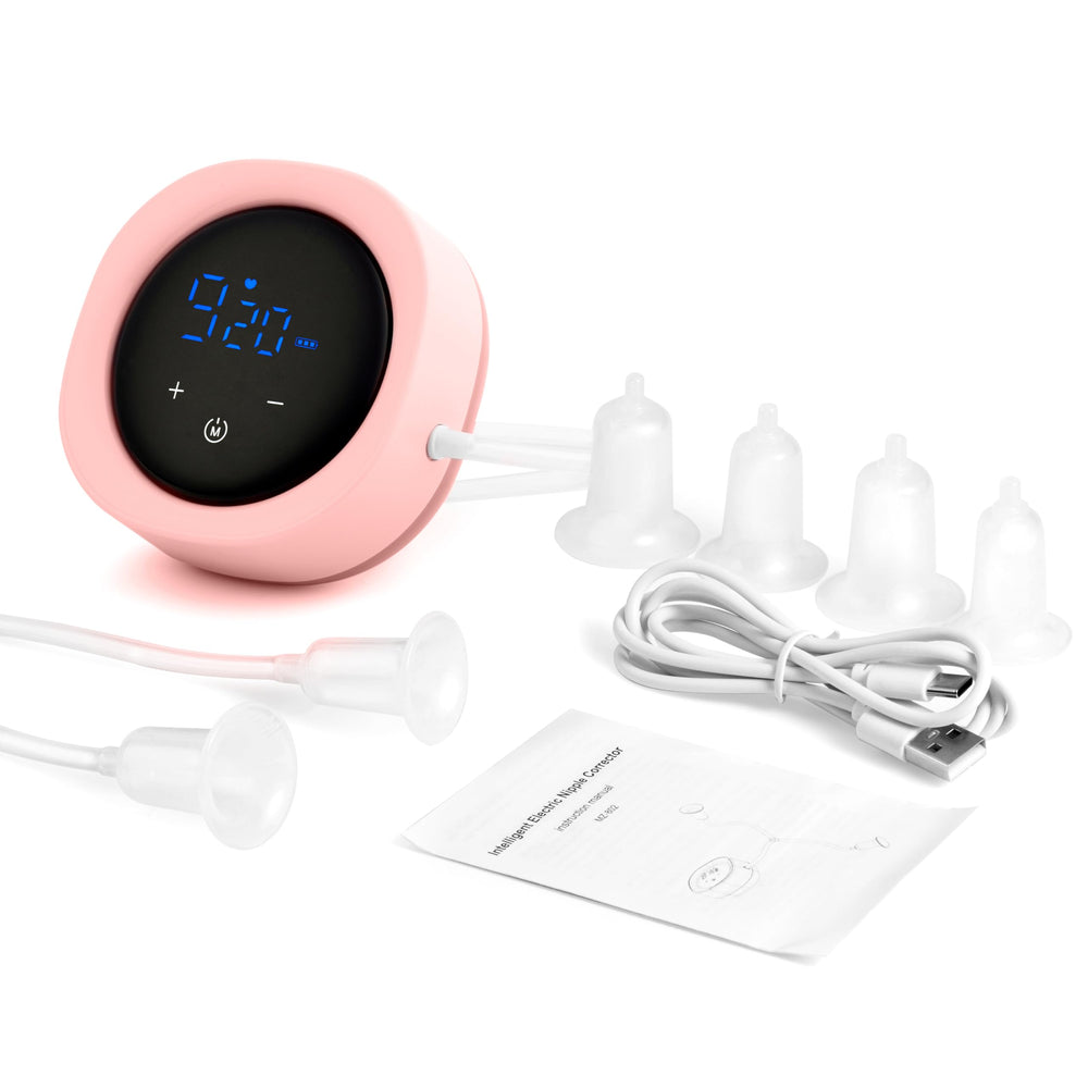 Serafine nipple corrector for inverted nipples with adjustable suction enables comfortable sessions.