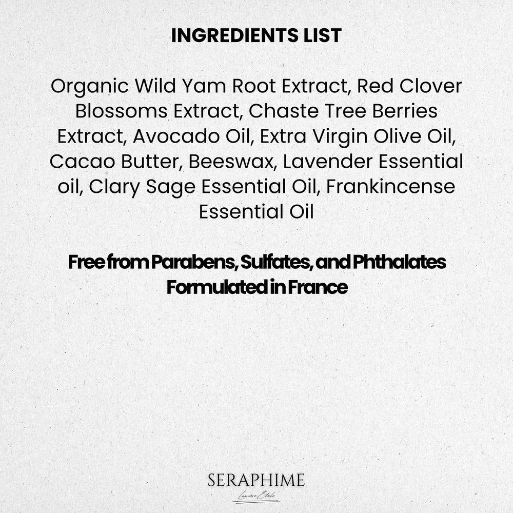 Seraphime Wild Yam Cream gift-ready packaging on shelf.