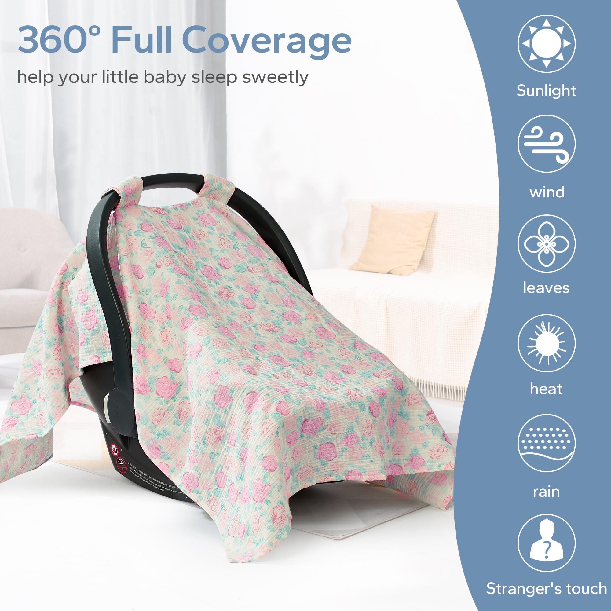 SERAPHY soft cover serves as nursing cover or swaddle