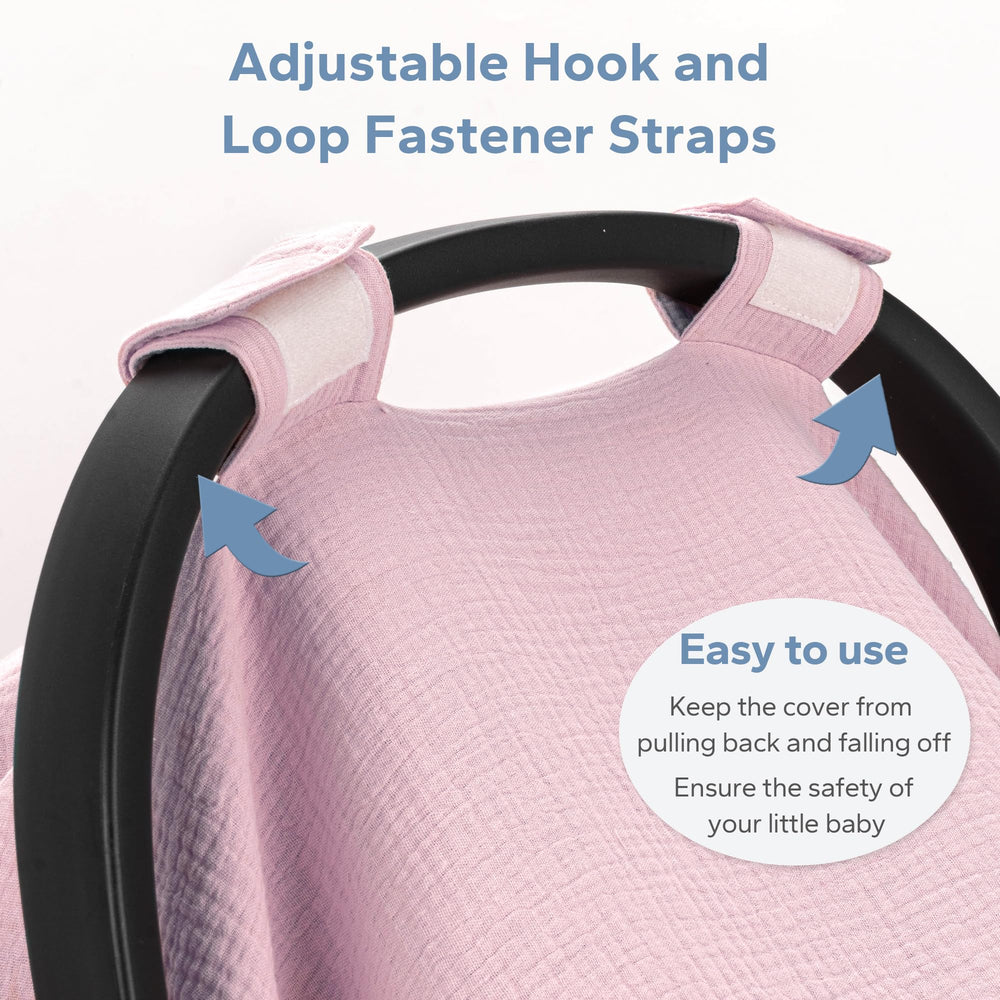SERAPHY muslin cover used on a stroller shielding from sun