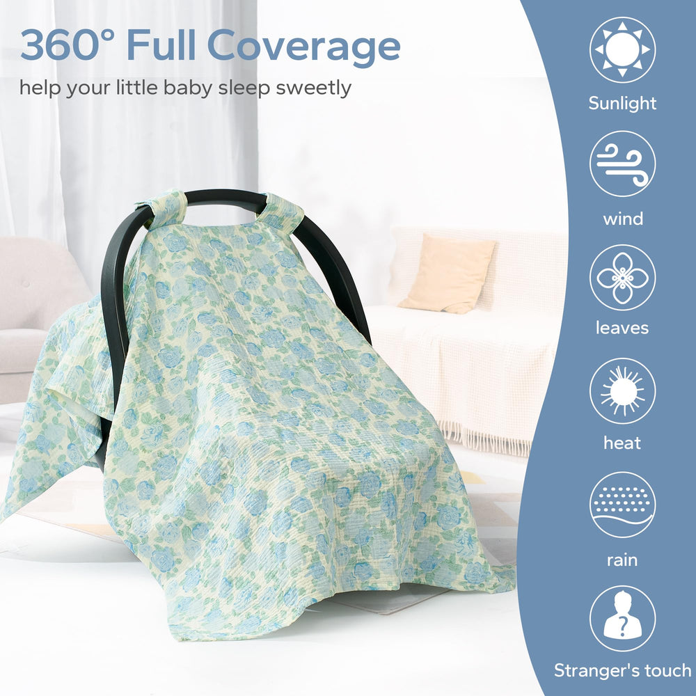 SERAPHY muslin cover is machine washable for easy cleaning and reuse