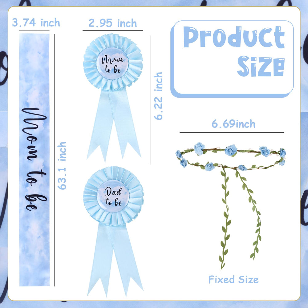 Serencatcher cloud blue sky theme decor backdrop for the shower