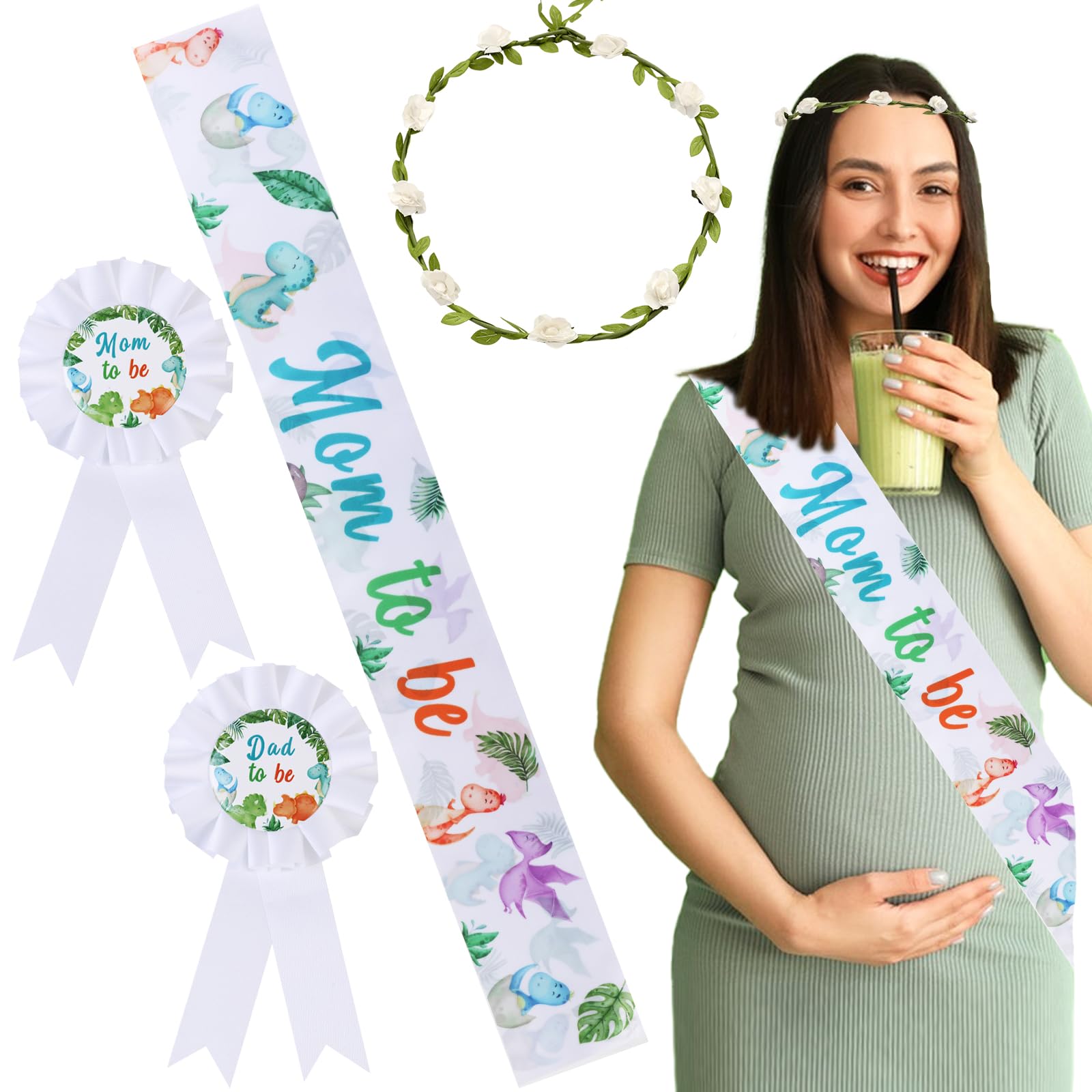 Serencatcher dinosaur baby shower decor set enhances party theme