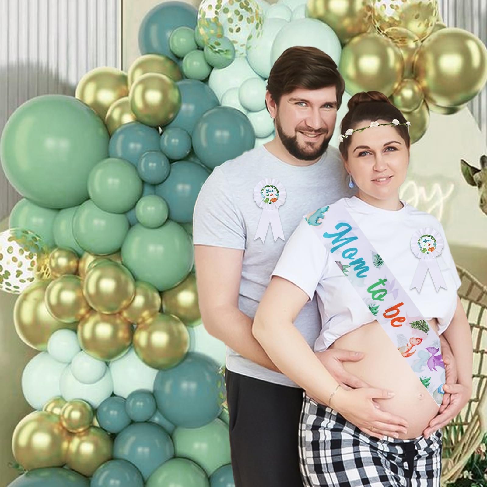 Serencatcher gender reveal dinosaur decor ideal for reveals