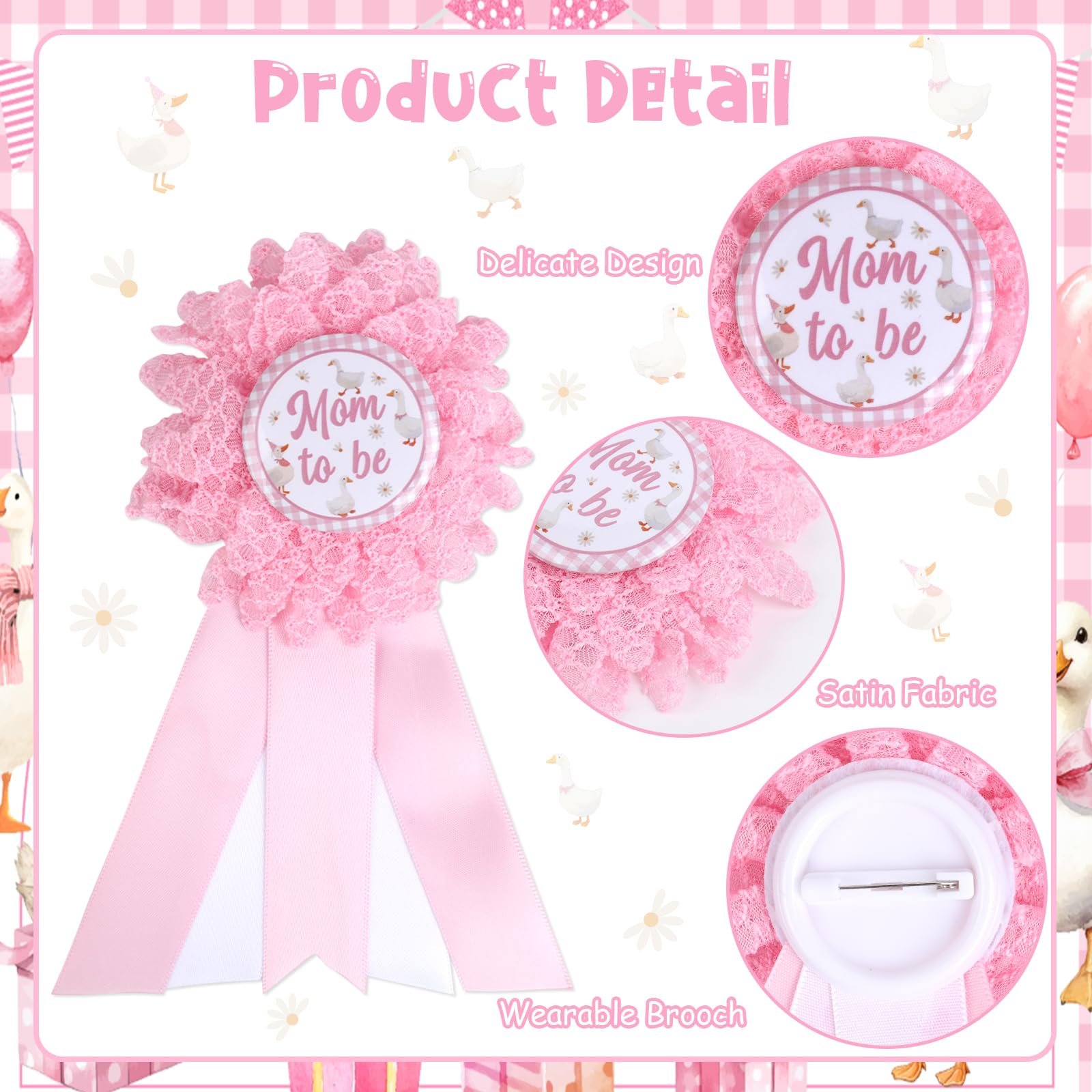 Serencatcher Silly Goose flowers-detail adds delicate touch to event attire