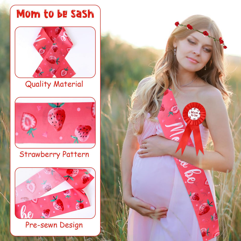 Serencatcher strawberry flower crown headband for playful photos