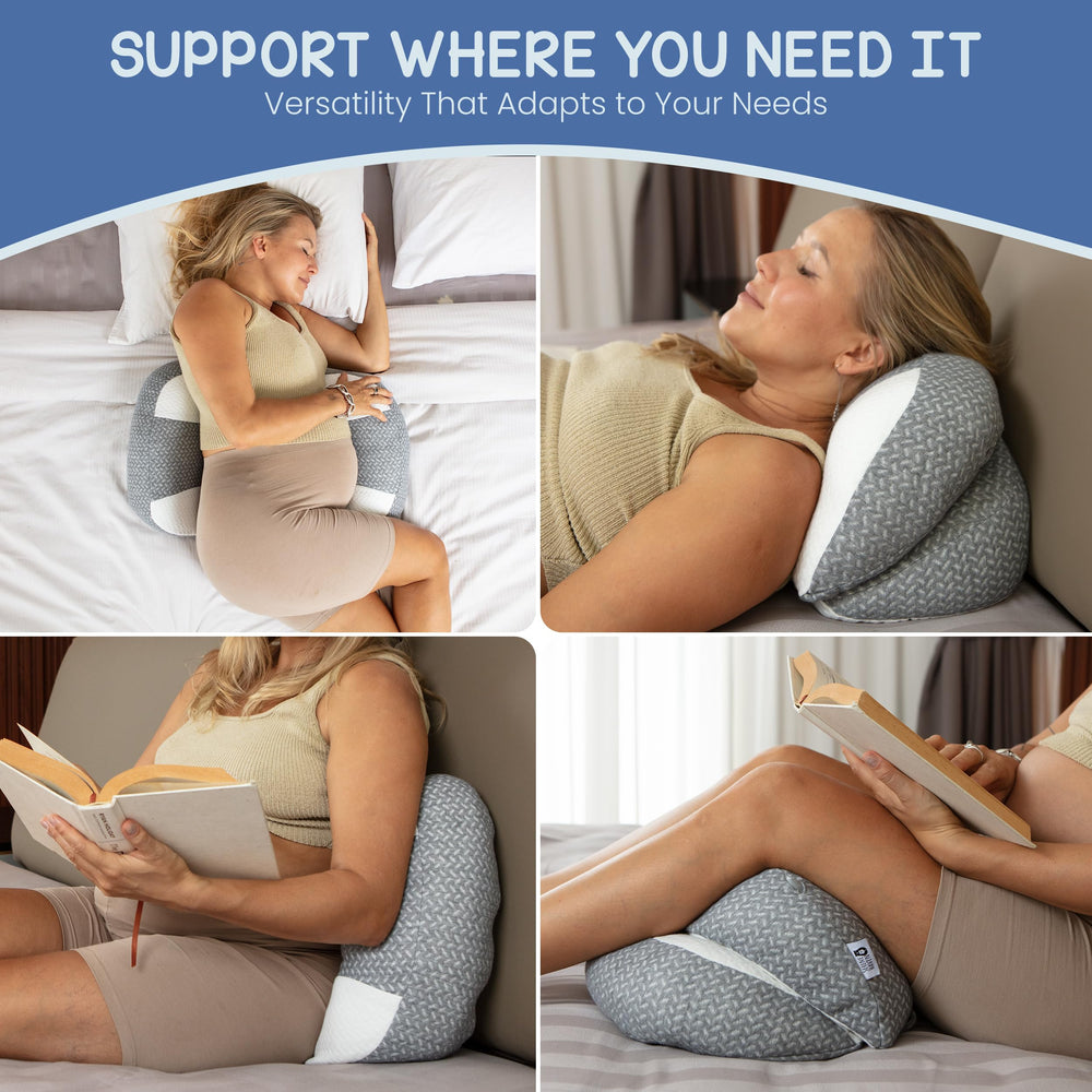 The travel-friendly Serene Haven pillow fits easily in bags for on-the-go support.
