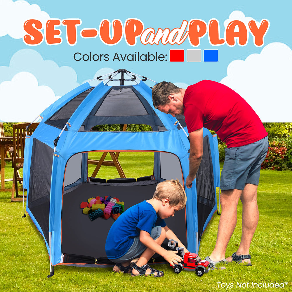 SereneLife On-The-Go Playpen compact portable design for travel