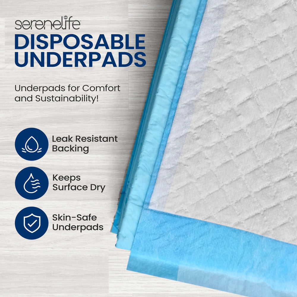 Close-up of SereneLife ultra-absorbent layer detailing multi-layer protection.