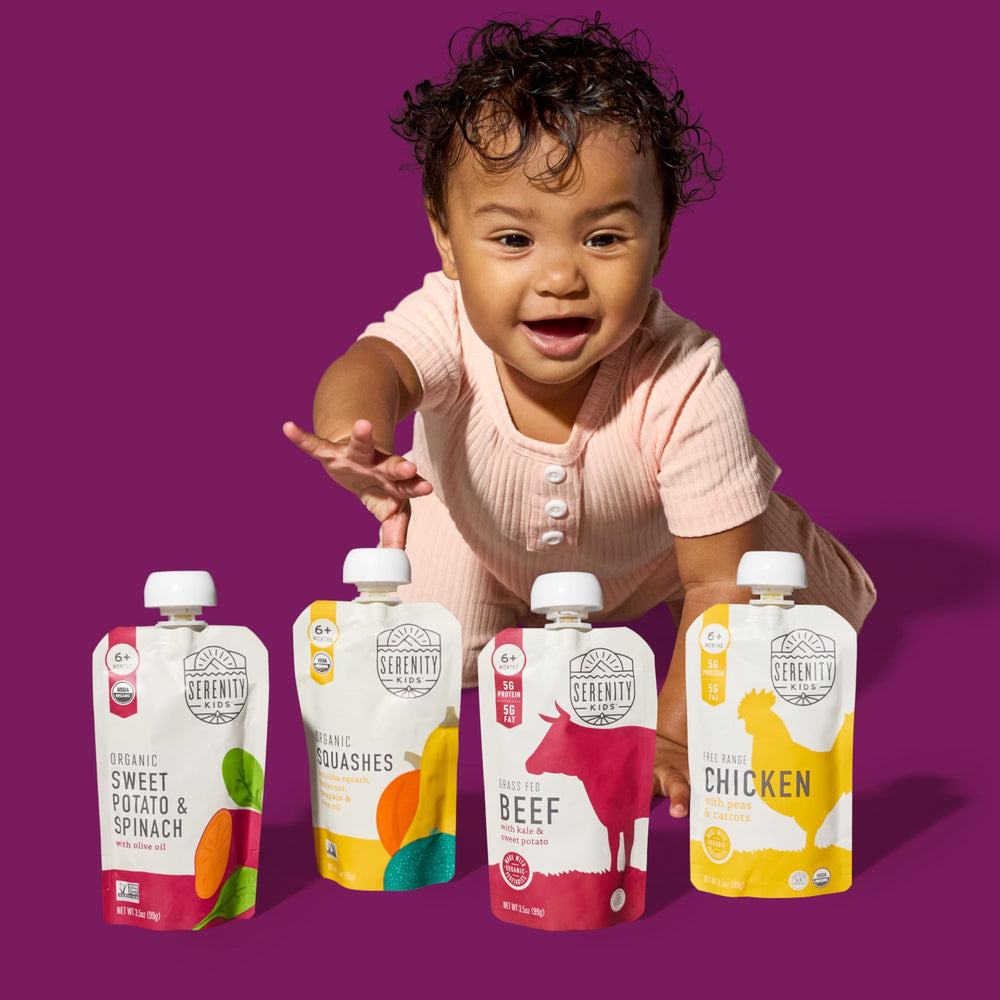 Serenity Kids TerraCycle recycling label on pouch packaging for easy disposal