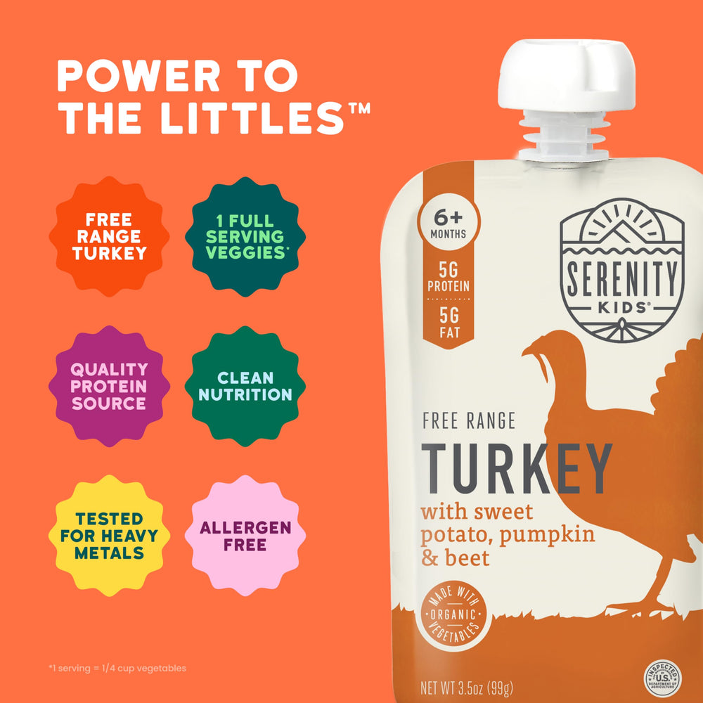 Serenity Kids ethically sourced turkey delivers clean nutrition for families.