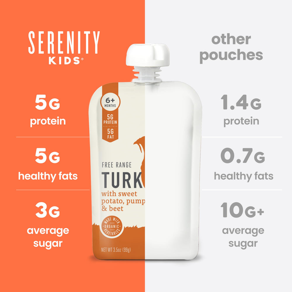 Serenity Kids first meat adventure introduces savory flavors safely.