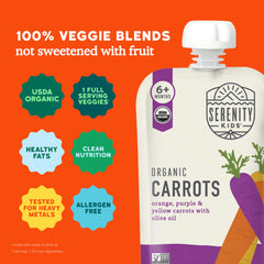 Serenity Kids no-added-sugar pouch promotes veggie-forward taste without sugary fruits