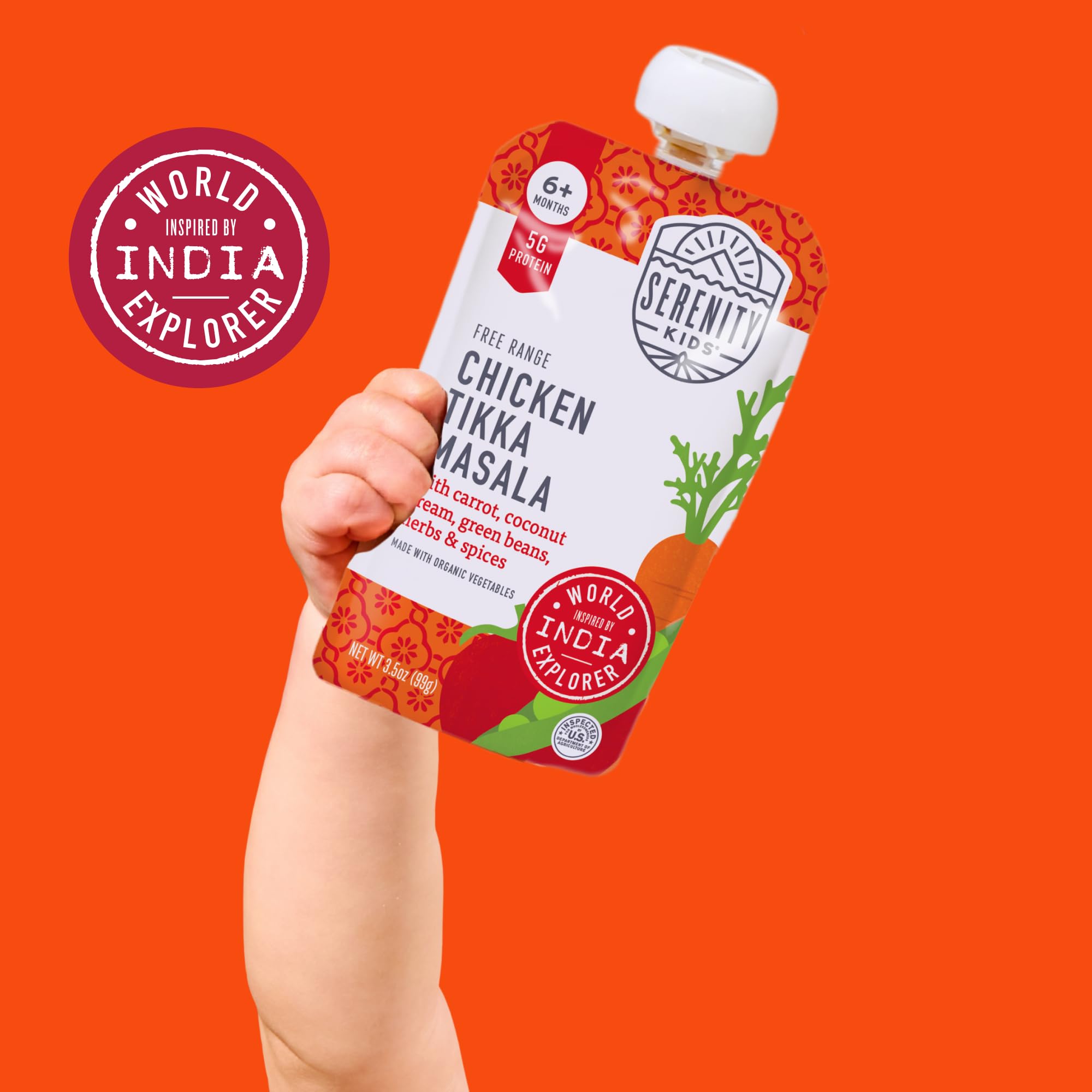 Serenity Kids On-the-go snack pouch—easy meals during busy outings.