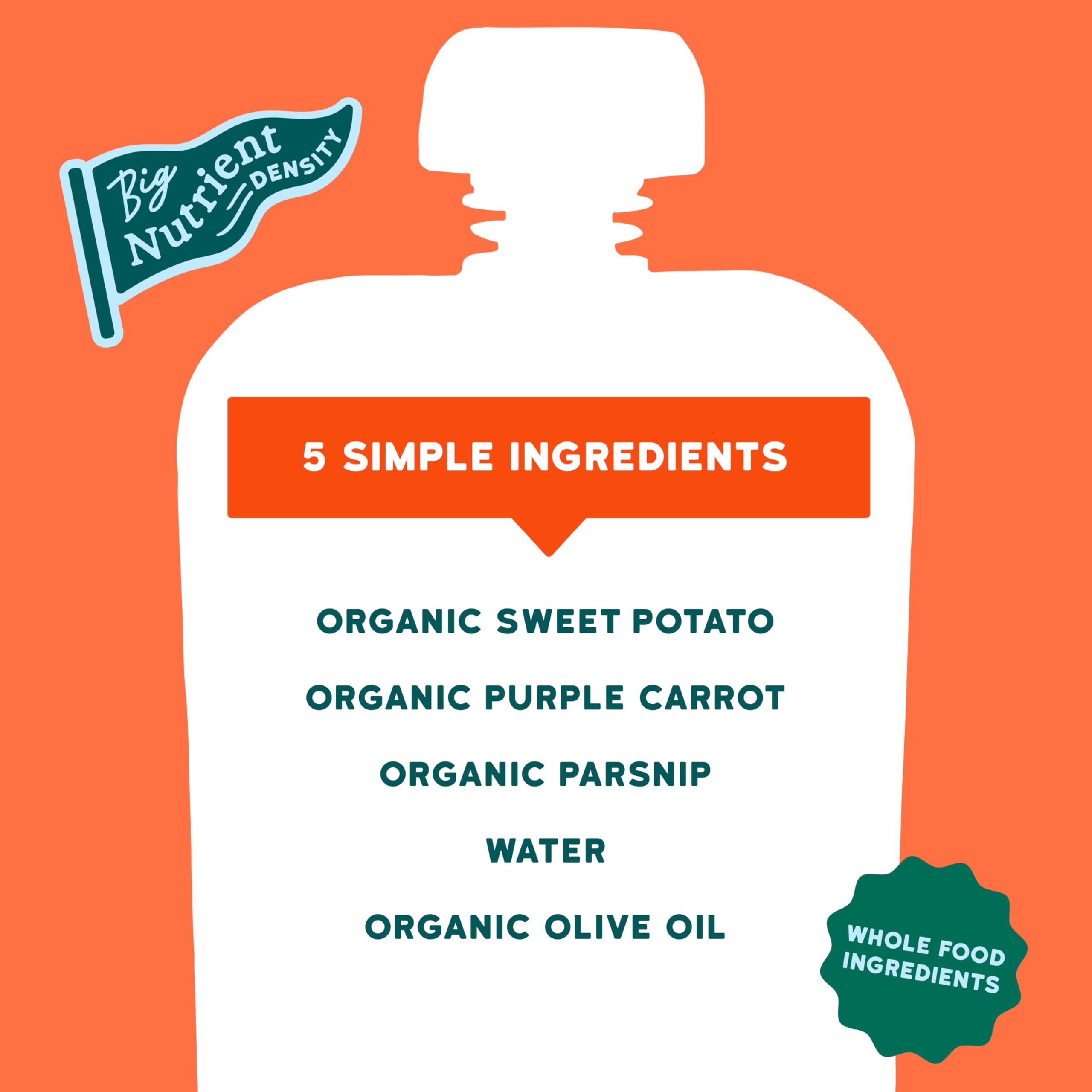 Serenity Kids purple carrot pouch pour for convenient feeding during travel