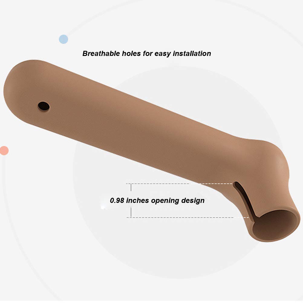 Serlife baby-safe door handle protector cushions impact near children.